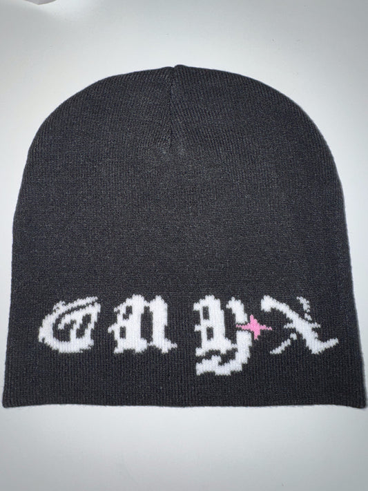 Onyx Gothic Knit Beanie – Core Black